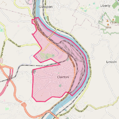 Map of Clairton