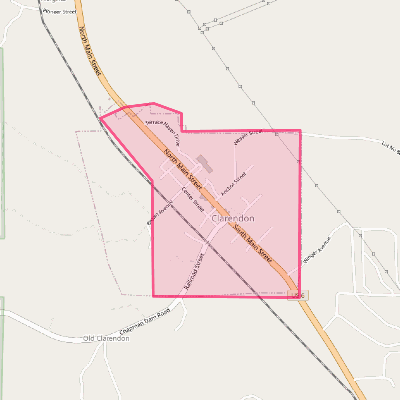 Map of Clarendon