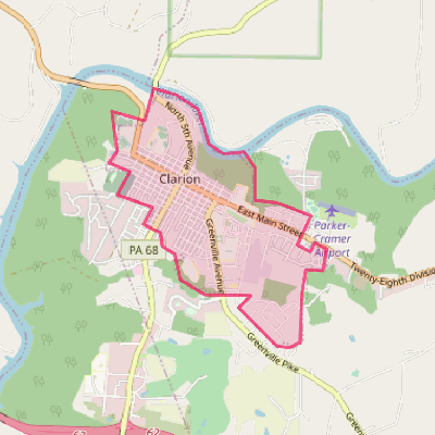 Map of Clarion