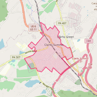 Map of Clarks Summit