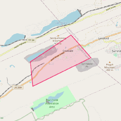 Map of Coaldale