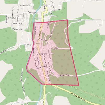 Map of Coalport