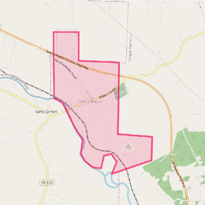 Map of Cochranton