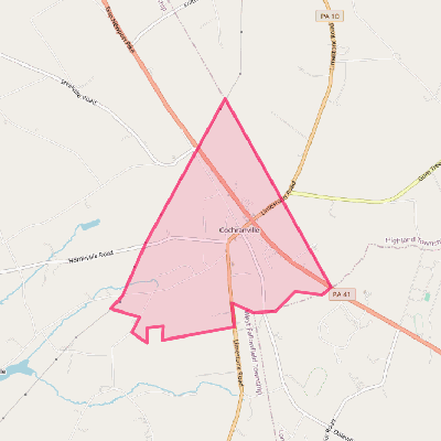 Map of Cochranville