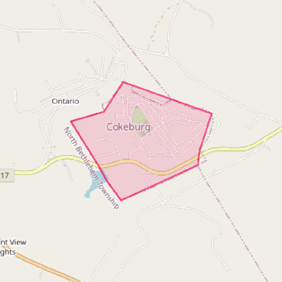 Map of Cokeburg