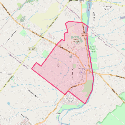 Map of Collegeville