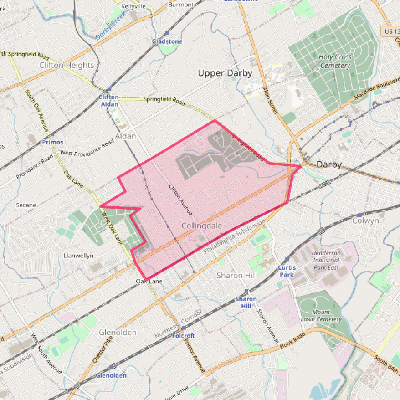 Map of Collingdale