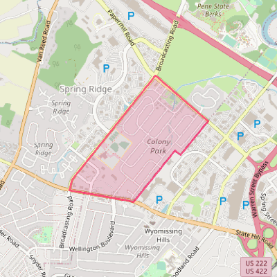 Map of Colony Park