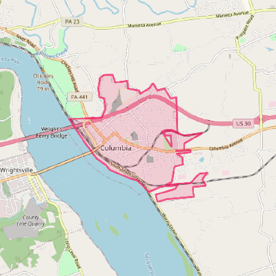 Map of Columbia