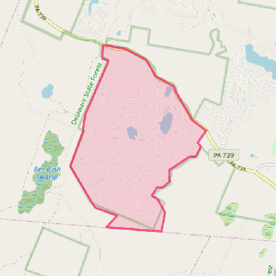 Map of Conashaugh Lakes