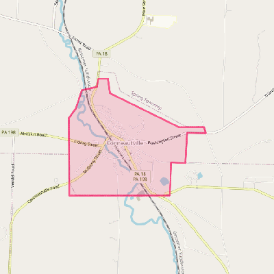 Map of Conneautville