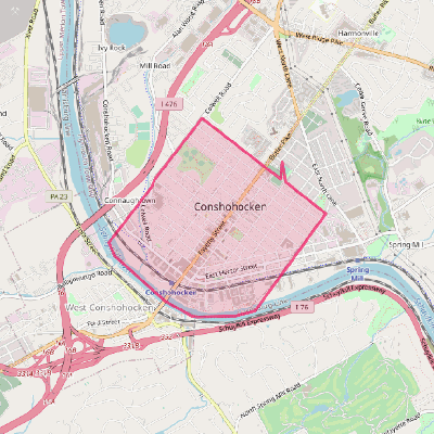 Map of Conshohocken