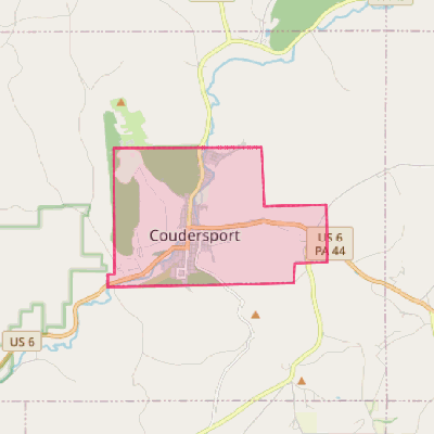 Map of Coudersport