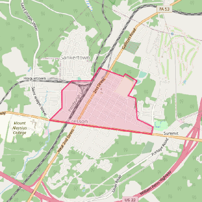 Map of Cresson