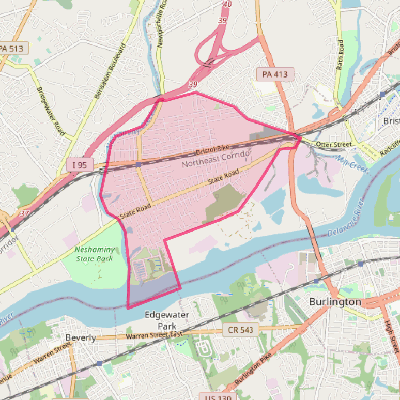 Map of Croydon