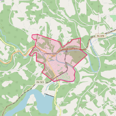 Map of Curwensville