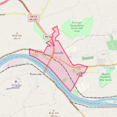 Map of Danville