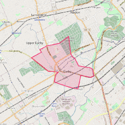 Map of Darby