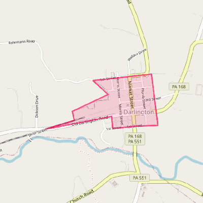 Map of Darlington