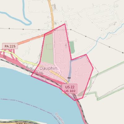 Map of Dauphin