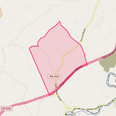 Map of Davidsville