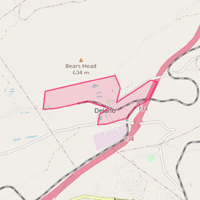 Map of Delano