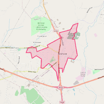 Map of Delmont