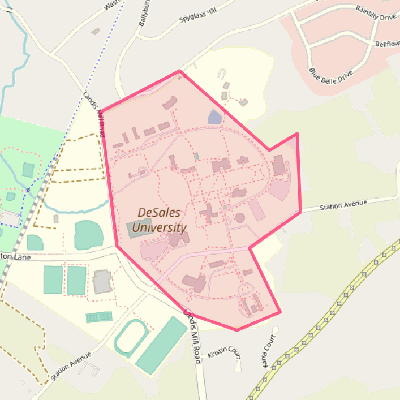 Map of DeSales University