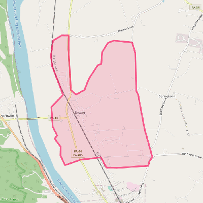 Map of Dewart