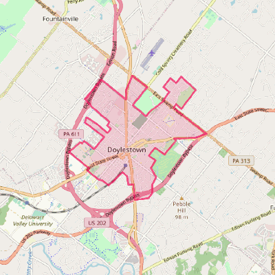 Map of Doylestown