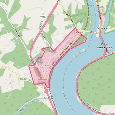 Map of Duncannon