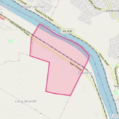 Map of Dunlevy