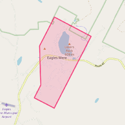 Map of Eagles Mere