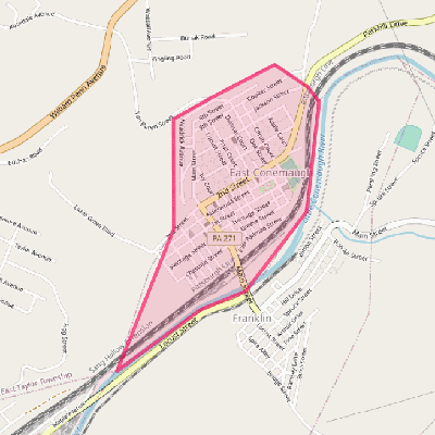 Map of East Conemaugh