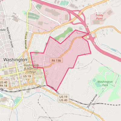 Map of East Washington