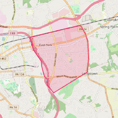 Map of East York