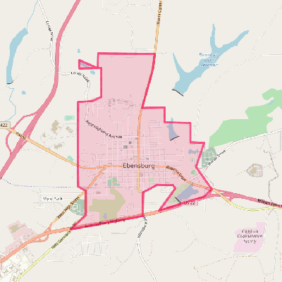 Map of Ebensburg
