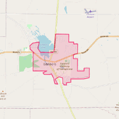 Map of Edinboro