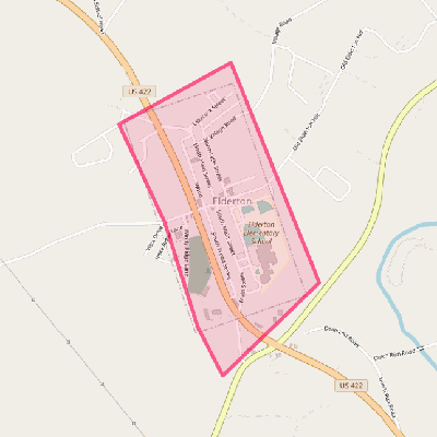 Map of Elderton