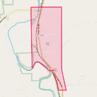 Map of Eldred