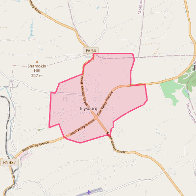 Map of Elysburg