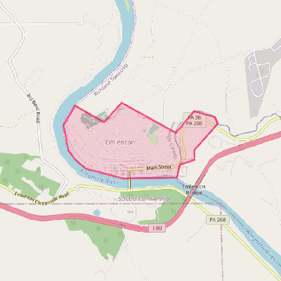 Map of Emlenton