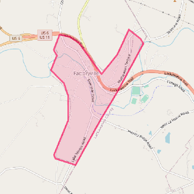 Map of Factoryville