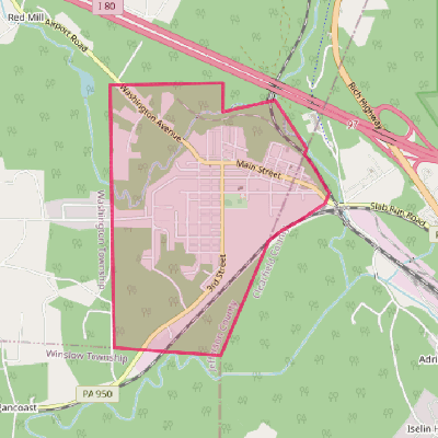 Map of Falls Creek