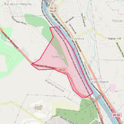 Map of Fallston