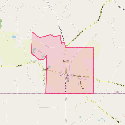 Map of Fawn Grove