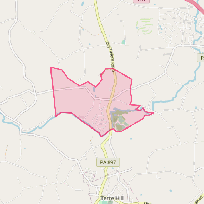 Map of Fivepointville