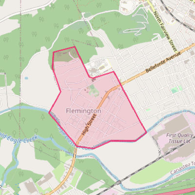 Map of Flemington