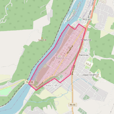 Map of Ford City