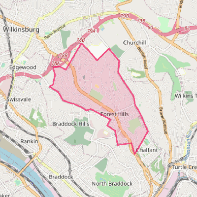 Map of Forest Hills